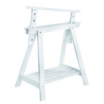 Tréteau architecte en pin massif H70 à 98cm blanc